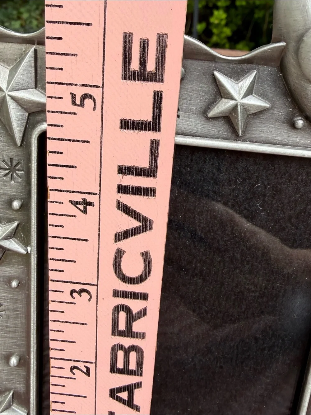 Fetco Celestial Moon Stars Double 3x5 Photo Frame Silver Tone Y2K